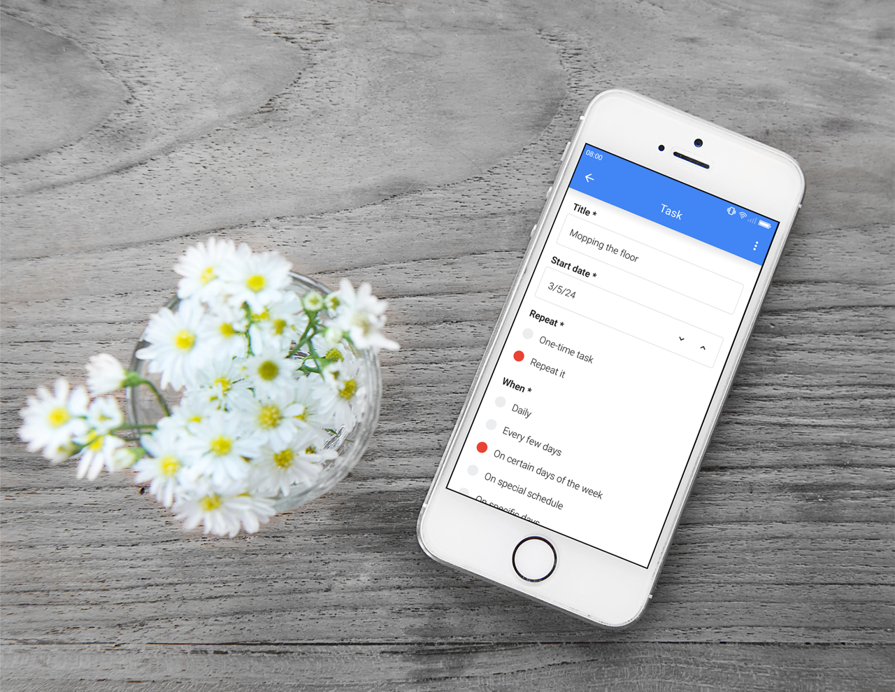 Household chores planner and home cleaning app with daily cleaning checklist.